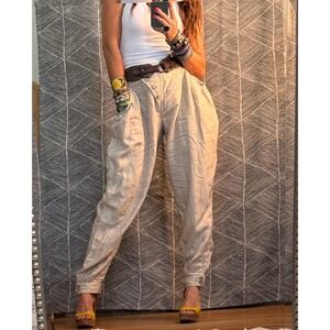 Yuvita Organic Linen European Bohemian Pant Sz L‎